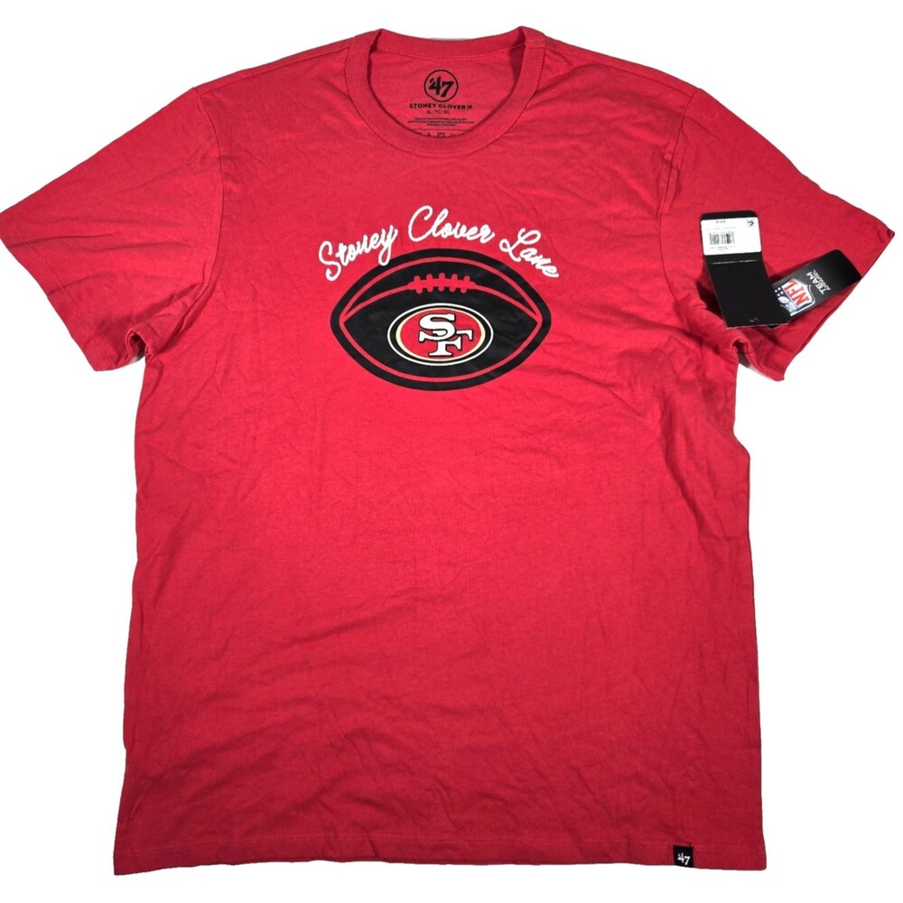 '47 Brand San Francisco 49ers Shirt Men's XL Football Stoney Clover T-Shirt NWT
